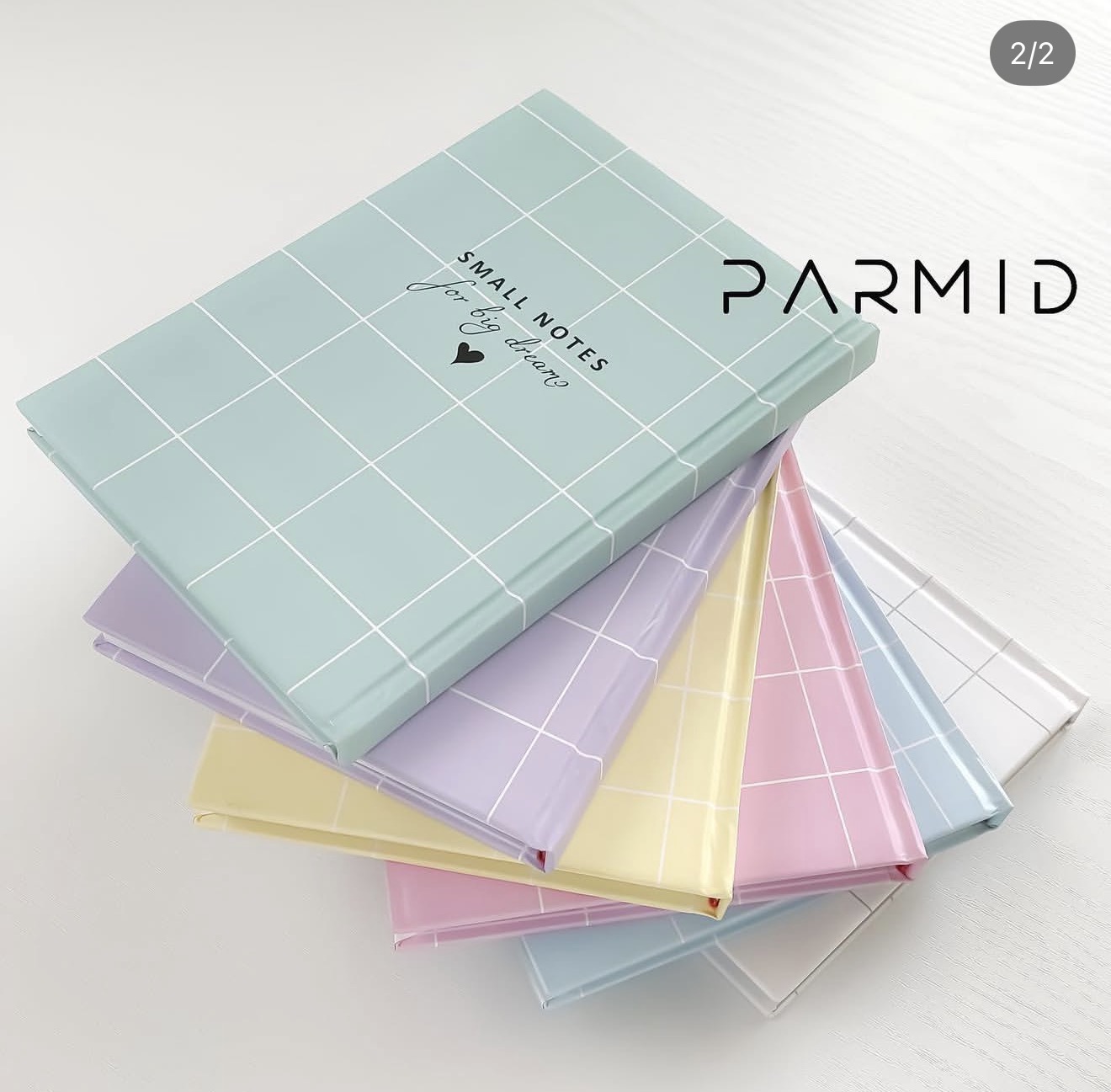 دفتر مینیمال سبز ۱۰۰ برگ جلد سخت با طراحی اختصاصی